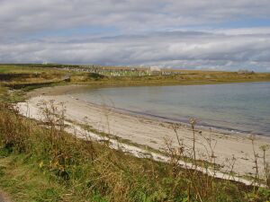 [Laid to rest overlooking the Pentland Firth.]